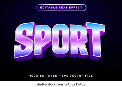 Sporteffekt und editierbarer Texteffekt mit heller Neonfarbe