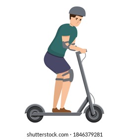 Sport electric scooter icon. Cartoon of sport electric scooter vector icon for web design isolated on white background