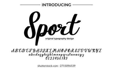 Sport - Elegant Script Font for Smooth Handwritten Design and Creative Typography