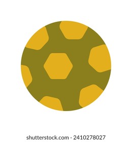 Sport element of colorful set. Against a pristine white background, this artwork celebrates the excitement and athleticism of football. Vector illustration.