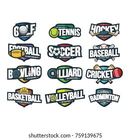 Sport emblem logo vector