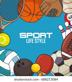 sport equipment concept 