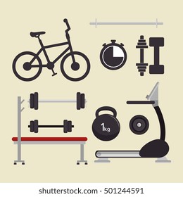 sport equipment gym training