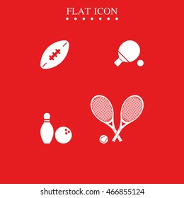 Sport equipment icon.