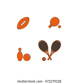 Sport equipment icon.