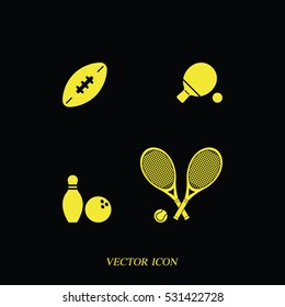Sport equipment icon.