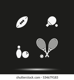 Sport equipment icon.