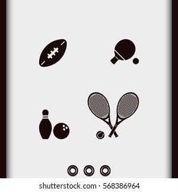 Sport equipment icon.