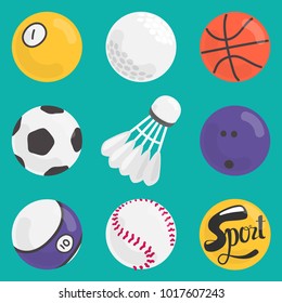 sport Equipment icon set