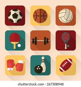 Sport Equipment : Icon Vector Set 01