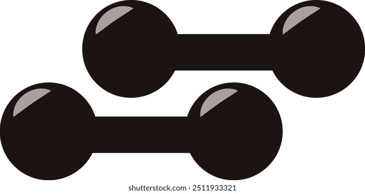 Sport Equipment Isolated on White Background. Vector Illustration with Cartoon