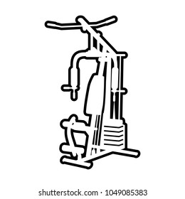 Sport equipment line icon