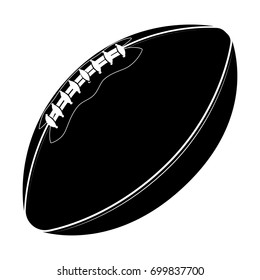 Sport equipment. Rugby ball. American football ball isolated on a white background. Sport game.