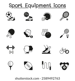 Sport equipment  set vector illustration graphic design