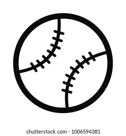 Sport equipment simple baseball icon