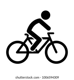 Sport equipment simple bicycle icon