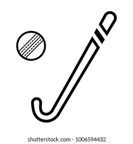 Sport equipment simple cricket icon