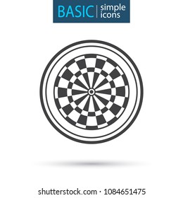 Sport equipment simple darts icon