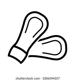 Sport equipment simple football icon