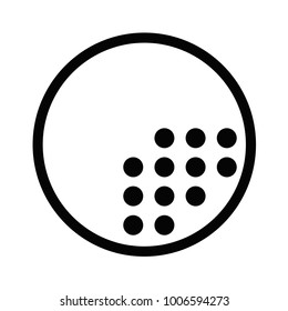 Sport equipment simple golf ball icon