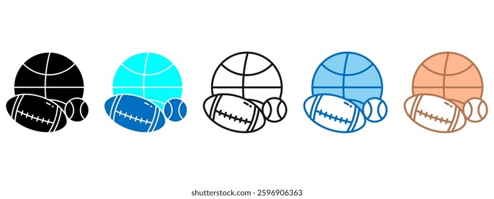 Sport Equipment Simple Icon Vector Illustration Concept