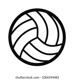 Sport Equipment Simple Volleyball Ball Icon Stock Vector (Royalty Free ...