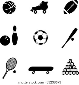 sport equipment symbols