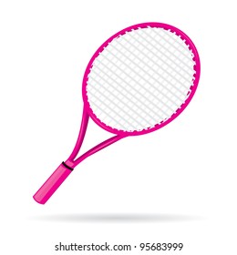 sport equipment. tennis racket.vector illustration.