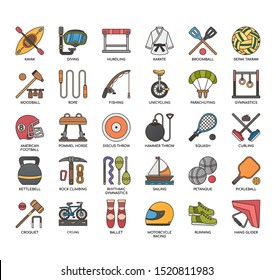 Sport Equipment , Thin Line and Pixel Perfect Icons