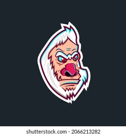 sport or esport mascot logo illustration suitable for tshirt printing