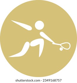 sport event pictogram design for tennis
