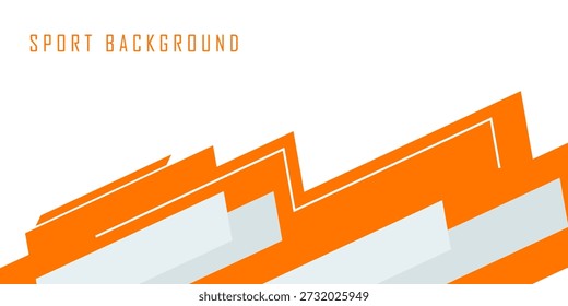 Sport Event poster template. Abstract geometric background with dynamic lines, shapes and place for text. Ideal for fitness, sport or eSports events invitation