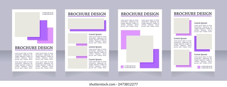 Sport event schedule and program blank brochure layout design. Vertical poster template set with empty copy space for text. Premade corporate reports collection. Editable flyer paper pages