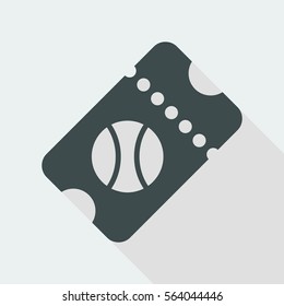 Sport event ticket - Vector web icon