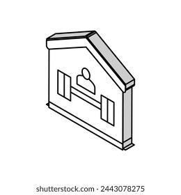 sport exercise at home isometric icon vector. sport exercise at home sign. isolated symbol illustration