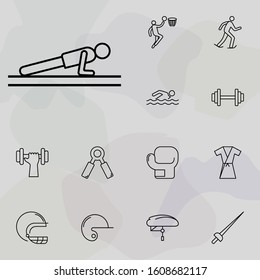 sport exercise icon. Sport icons universal set for web and mobile