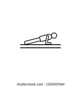 sport exercise outline icon. Element of sports items icon for mobile concept and web apps. Thin line sport exercise outline icon can be used for web and mobile on white background