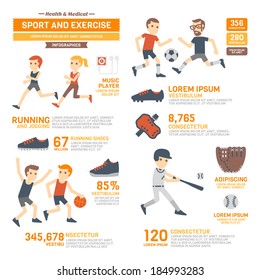 Sport and Exercises Infographics 