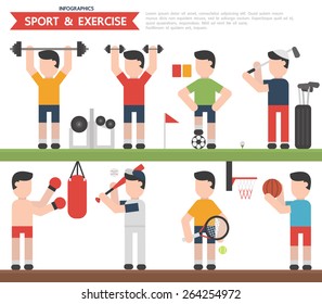 Sport and Exercises Infographics