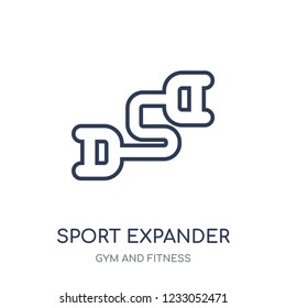 sport Expander icon. sport Expander linear symbol design from Gym and Fitness collection. Simple outline element vector illustration on white background