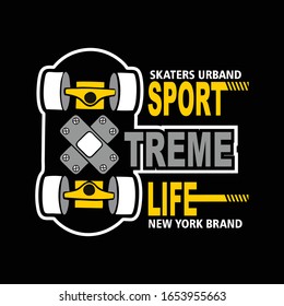 sport extreme typography, vector illustration
