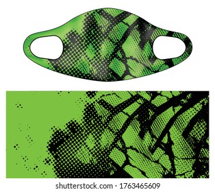 sport face mask vector template illustration 