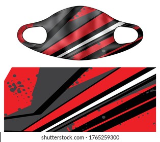 sport face mask vector template illustration 