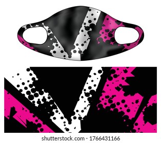 Vektorgrafik-Vektorgrafik mit Sportmaske 