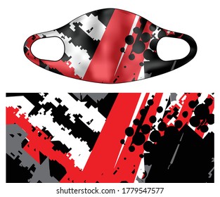 Vektorgrafik-Vektorgrafik mit Sportmaske 