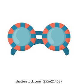 Sport Fans Vector Illustration - Glasses Rainbow