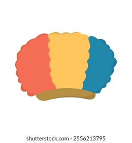 Sport Fans Vector Illustration - Rainbow Wig