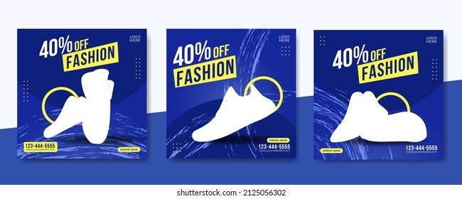 Sport Fashion Shoes Brand Product Social Media Banner Post Template