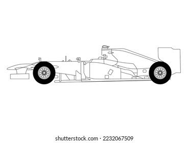 Sport Fasting Racing Car Vektorgrafik 
transparenter Hintergrund