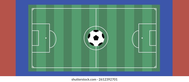 Sport field background illustration banner 
